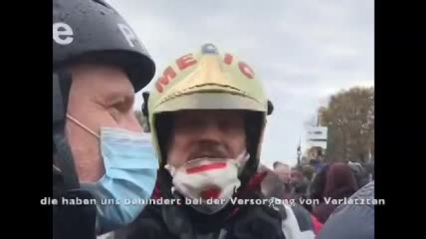 Wichtiges 3.Min. Video zu  den Ereignissen auf der Berliner Demo.