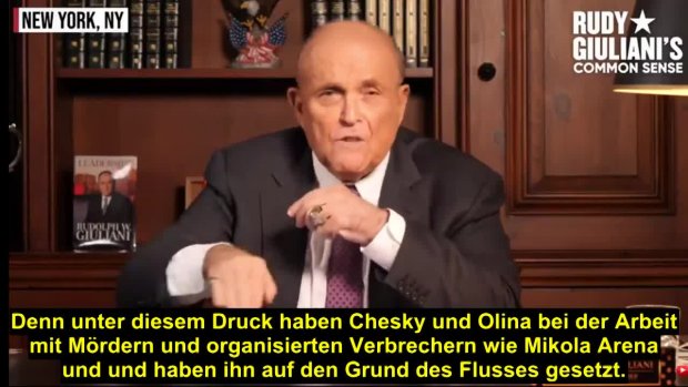 Giuliani spricht über Biden. Er nennt ihn den Prinz der Dunkelheit.