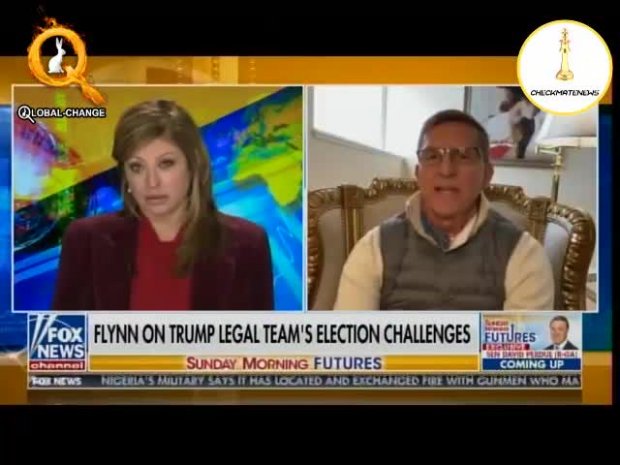 General Flynn bei Maria Bartiromo "Wir haben schlüssige Beweise für eine ausländische Einmischung in unsere Wahl ... 