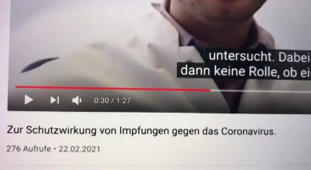 YOUTUBE MANIPULIERT BEWERTUNG VON PRO-IMPF-VIDEOS