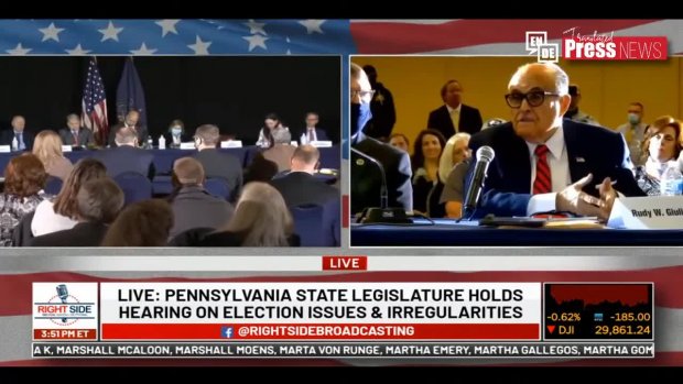2/2 Zeugenvernehmung, öffentliche Anhörung zur Wahl 2020 in Pennsylvania